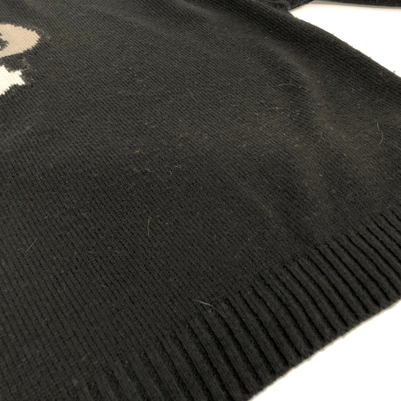 【現状渡し品】【レディース】 CANDY STRIPPER キャンディストリッパー CND PATCHWORK BEAR ニット セーター 長袖 トップス 170-251107-rs-08-fur サイズ：2 カラー：ブラック 万代Net店