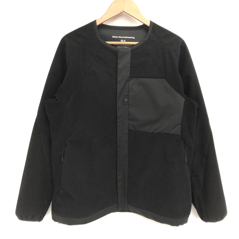 【中古品】【メンズ】 WHITE MOUNTAINEERING ホワイトマウンテニアリング DiAPLEX FLEECE BLOUSON BK2573504 フリース ブルゾン 古着 140-260925-rs-09-fur サイズ：1 カラー：ブラック 万代Net店