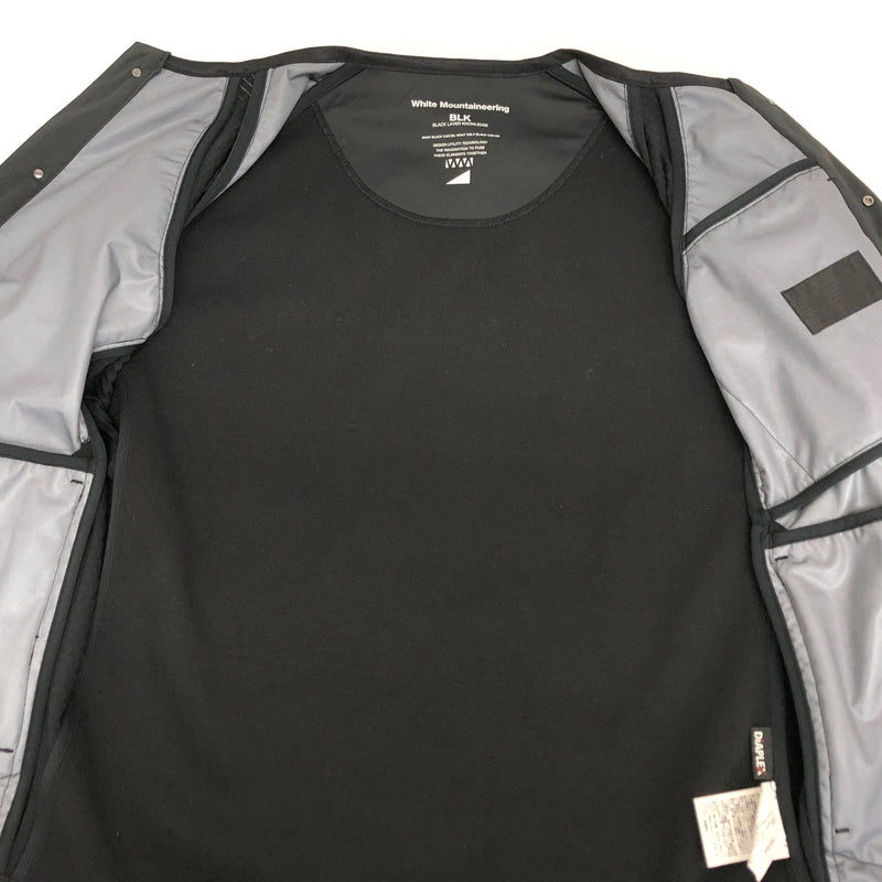 【中古品】【メンズ】 WHITE MOUNTAINEERING ホワイトマウンテニアリング DiAPLEX FLEECE BLOUSON BK2573504 フリース ブルゾン 古着 140-260925-rs-09-fur サイズ：1 カラー：ブラック 万代Net店