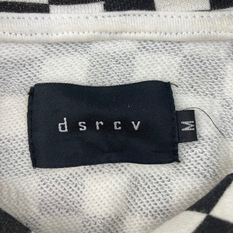 【中古品】【メンズ】 dsrcv チェッカー柄パーカー 142-260103-WA-06-iwa サイズ：M カラー：ブラック ホワイト 万代Net店