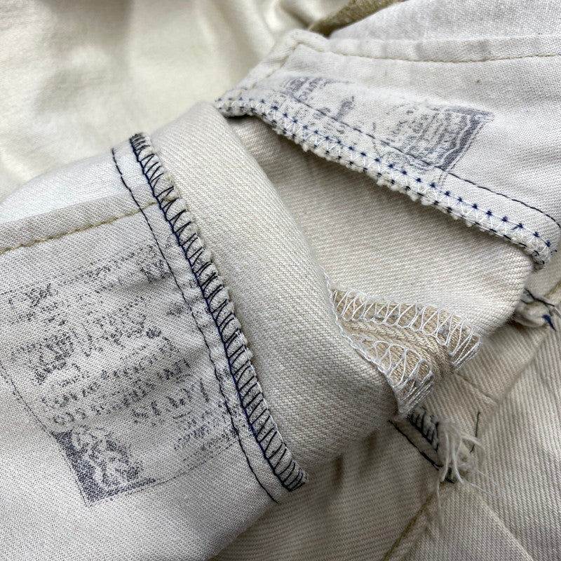 【現状渡し品】【メンズ】 LEVI'S リーバイス REMAKE FLARE PANTS リメイク フレア デニム パンツ ボトムス 157-260709-kh-11-izu カラー：アイボリー系 万代Net店