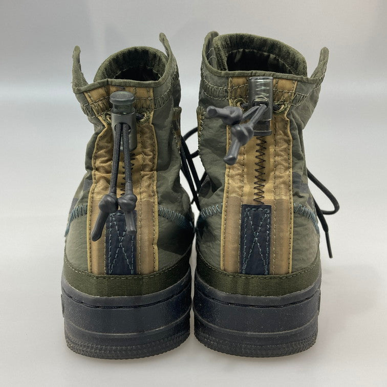 【中古品】【レディース】 NIKE ナイキ BQ6096-301 AIR FORCE 1 HIGH SHELL CARGO KHAKI スニーカー 本体のみ 160-260420-WA-05-iwa サイズ：24.5cm カラー：カーキ 万代Net店