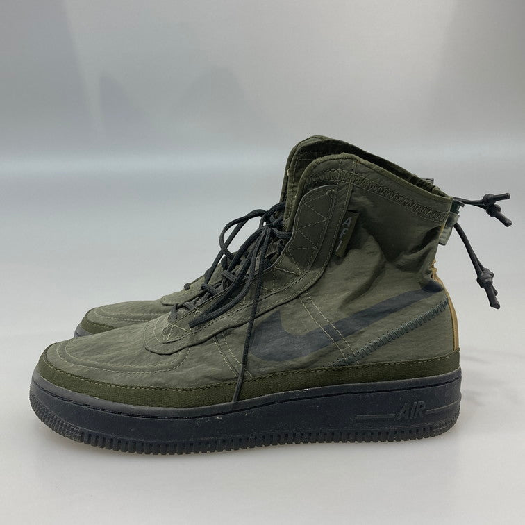 【中古品】【レディース】 NIKE ナイキ BQ6096-301 AIR FORCE 1 HIGH SHELL CARGO KHAKI スニーカー 本体のみ 160-260420-WA-05-iwa サイズ：24.5cm カラー：カーキ 万代Net店