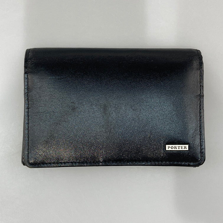 【中古品】【メンズ】 PORTER ポーター カードケース 201-260420-WA-06-iwa カラー：ブラック 万代Net店