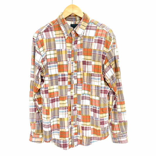 【現状渡し品】【メンズ】 WAREHOUSE ウエアハウス チェックシャツ 長袖 シャツ 145-260112-yu-02-fur サイズ：M カラー：マルチカラー 万代Net店