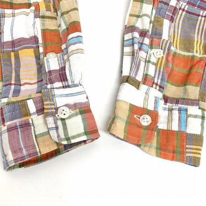 【現状渡し品】【メンズ】 WAREHOUSE ウエアハウス チェックシャツ 長袖 シャツ 145-260112-yu-02-fur サイズ：M カラー：マルチカラー 万代Net店