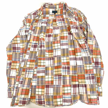 【現状渡し品】【メンズ】 WAREHOUSE ウエアハウス チェックシャツ 長袖 シャツ 145-260112-yu-02-fur サイズ：M カラー：マルチカラー 万代Net店