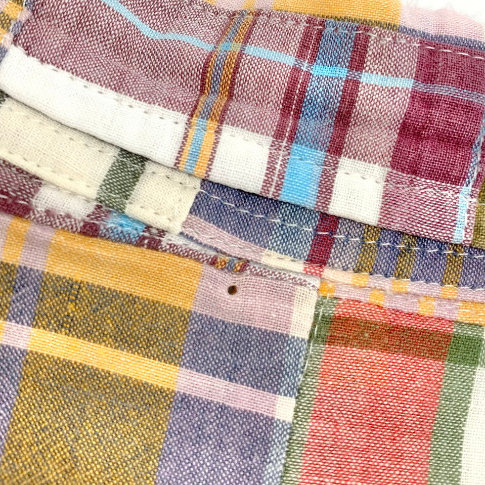 【現状渡し品】【メンズ】 WAREHOUSE ウエアハウス チェックシャツ 長袖 シャツ 145-260112-yu-02-fur サイズ：M カラー：マルチカラー 万代Net店