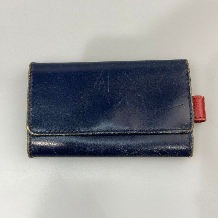 【現状渡し品】【メンズ】 WHITE HOUSE COX ホワイトハウスコックス キーケース 201-260423-WA-01-iwa カラー：ネイビー 万代Net店