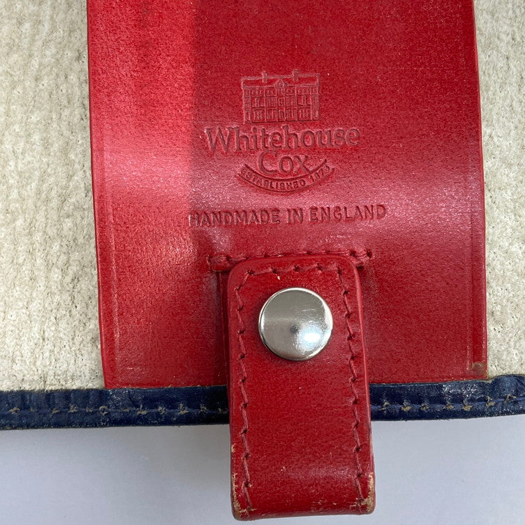 【現状渡し品】【メンズ】 WHITE HOUSE COX ホワイトハウスコックス キーケース 201-260423-WA-01-iwa カラー：ネイビー 万代Net店