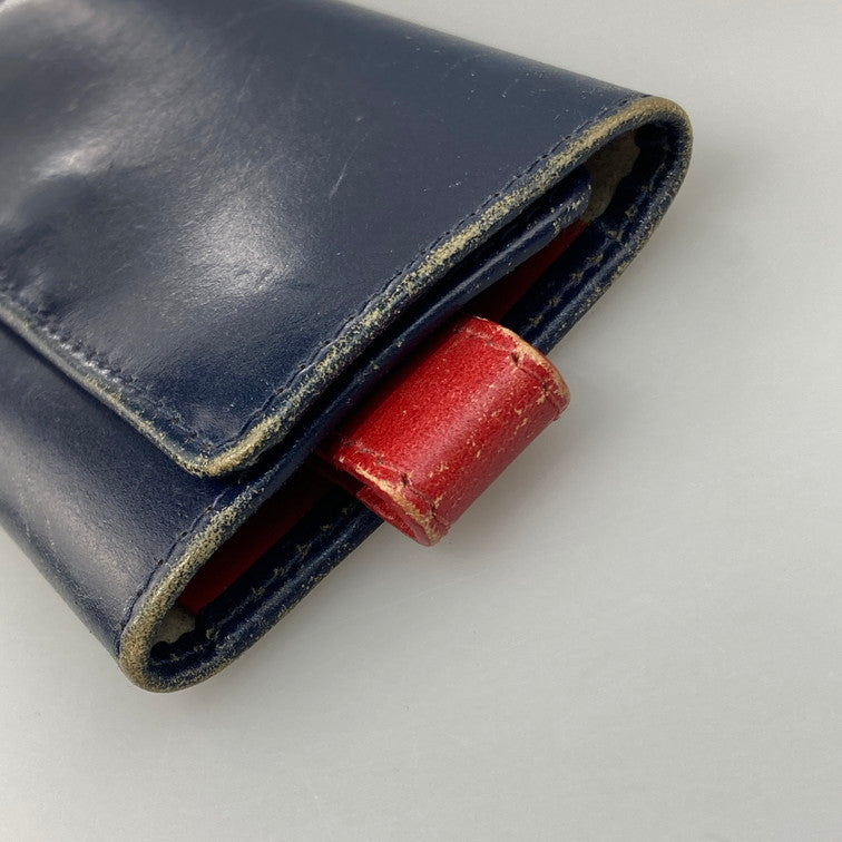 【現状渡し品】【メンズ】 WHITE HOUSE COX ホワイトハウスコックス キーケース 201-260423-WA-01-iwa カラー：ネイビー 万代Net店