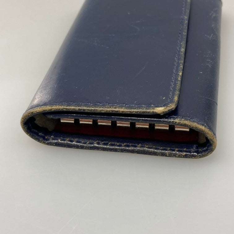 【現状渡し品】【メンズ】 WHITE HOUSE COX ホワイトハウスコックス キーケース 201-260423-WA-01-iwa カラー：ネイビー 万代Net店