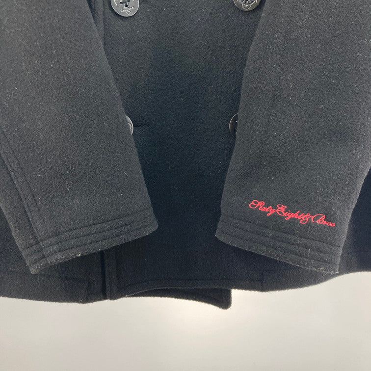 【中古品】【メンズ】 68&brothers シックスティエイトアンドブラザーズ Pコート アウター 147-260105-WA-01-iwa サイズ：L カラー：ブラック 万代Net店