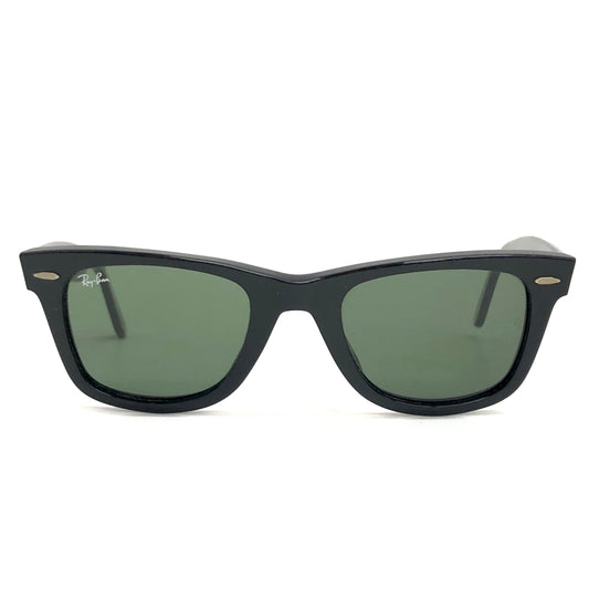 【現状渡し品】【メンズ/レディース】 RAY-BAN レイバン WAYFARER RB2140-A ウェイファーラー サングラス アイウェア アクセサリー 203-260706-rs-03-fur サイズ：50□22 カラー：ブラック/グリーン系 万代Net店
