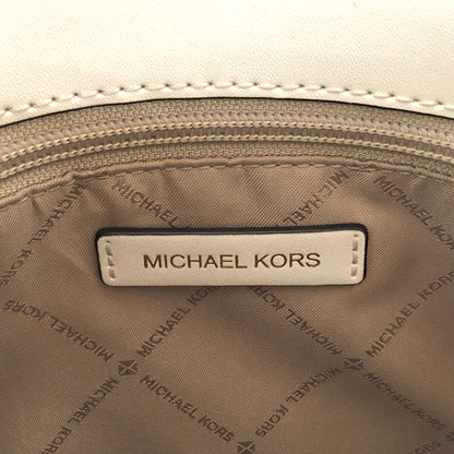 【中古品】【レディース】 MICHAEL KORS マイケルコース Reed Large Leather Belted Satchel 35S3G6RS3T ハンドバッグ 鞄 188-260706-rs-05-fur カラー：アイボリー 万代Net店