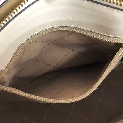 【中古品】【レディース】 MICHAEL KORS マイケルコース Reed Large Leather Belted Satchel 35S3G6RS3T ハンドバッグ 鞄 188-260706-rs-05-fur カラー：アイボリー 万代Net店