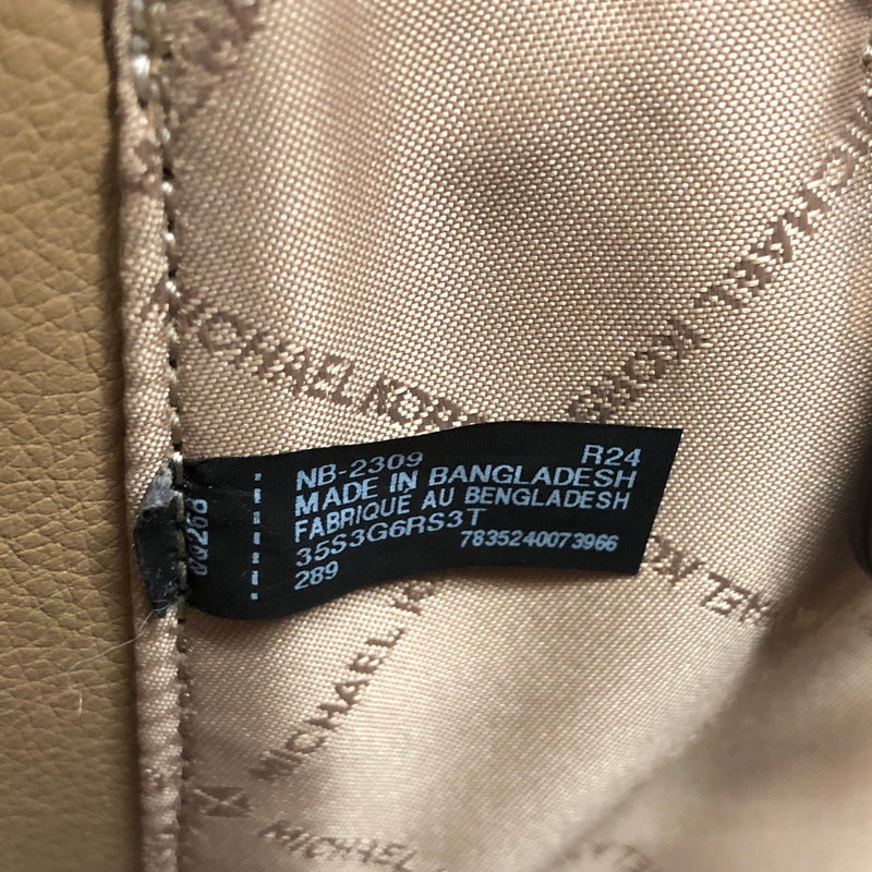 【中古品】【レディース】 MICHAEL KORS マイケルコース Reed Large Leather Belted Satchel 35S3G6RS3T ハンドバッグ 鞄 188-260706-rs-05-fur カラー：アイボリー 万代Net店