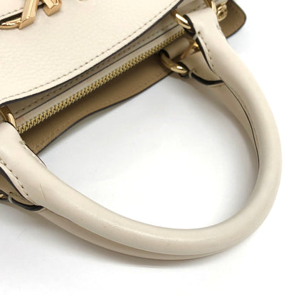 【中古品】【レディース】 MICHAEL KORS マイケルコース Reed Large Leather Belted Satchel 35S3G6RS3T ハンドバッグ 鞄 188-260706-rs-05-fur カラー：アイボリー 万代Net店