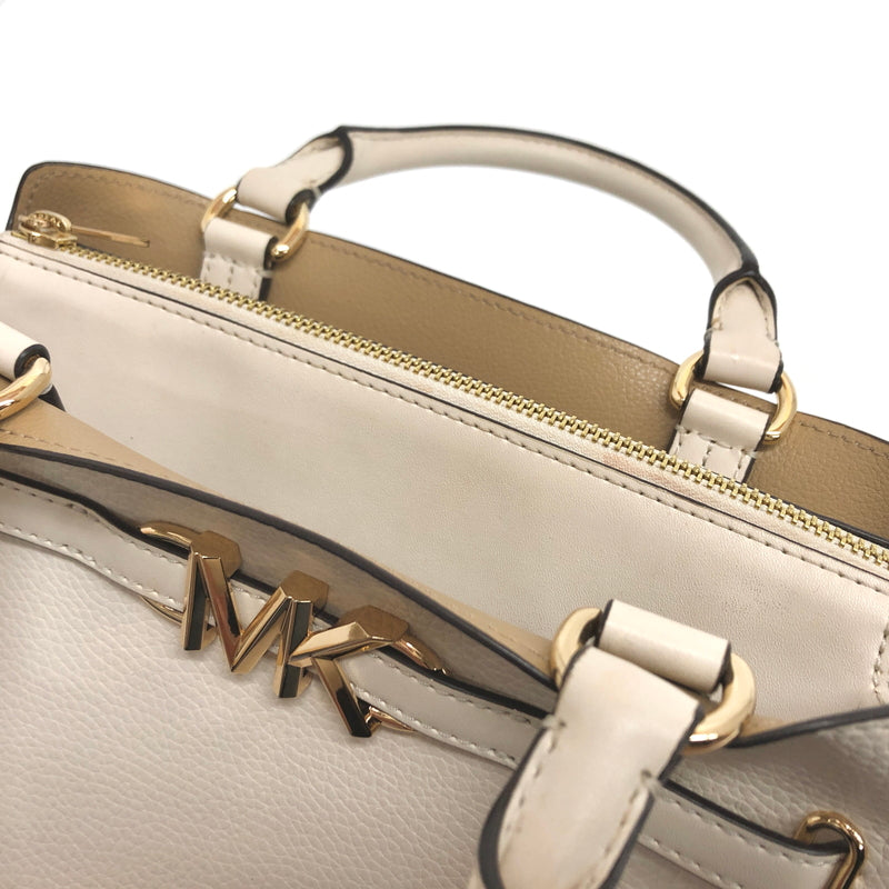【中古品】【レディース】 MICHAEL KORS マイケルコース Reed Large Leather Belted Satchel 35S3G6RS3T ハンドバッグ 鞄 188-260706-rs-05-fur カラー：アイボリー 万代Net店