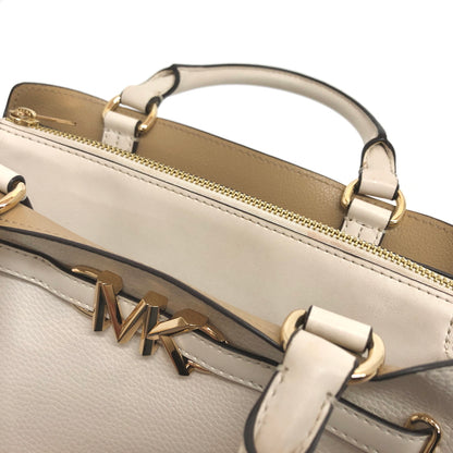 【中古品】【レディース】 MICHAEL KORS マイケルコース Reed Large Leather Belted Satchel 35S3G6RS3T ハンドバッグ 鞄 188-260706-rs-05-fur カラー：アイボリー 万代Net店