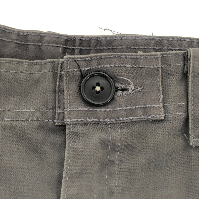 【現状渡し品】【メンズ】 DENMARK MILITARY デンマークミリタリー 80S TANKER PANTS タンカーパンツ カーゴパンツ ボトムス 古着 ヴィンテージ 157-260706-rs-06-fur サイズ：15 カラー：グレー 万代Net店