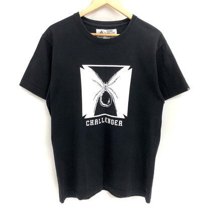 【中古品】【メンズ】 CHALLENGER チャレンジャー SPIDER PRINT S/S TEE スパイダー プリント 半袖 Tシャツ トップス 142-260706-rs-08-fur サイズ：M カラー：ブラック 万代Net店