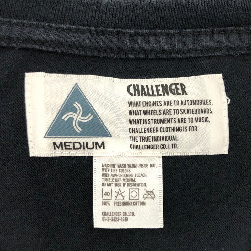 【中古品】【メンズ】 CHALLENGER チャレンジャー SPIDER PRINT S/S TEE スパイダー プリント 半袖 Tシャツ トップス 142-260706-rs-08-fur サイズ：M カラー：ブラック 万代Net店