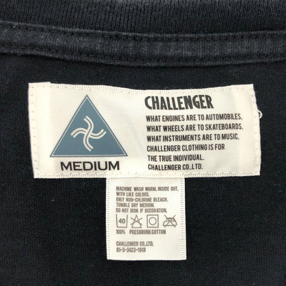 【中古品】【メンズ】 CHALLENGER チャレンジャー SPIDER PRINT S/S TEE スパイダー プリント 半袖 Tシャツ トップス 142-260706-rs-08-fur サイズ：M カラー：ブラック 万代Net店