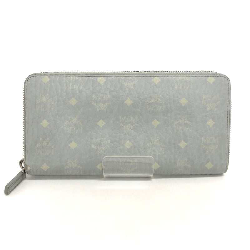 【現状渡し品】【レディース】 MCM エムシーエム LARGE ZIP AROUND WALLET MXLAAVI01FP001 ヴィセトス ラウンドファスナー 長財布 181-260706-rs-11-fur カラー：ミスティグレー 万代Net店
