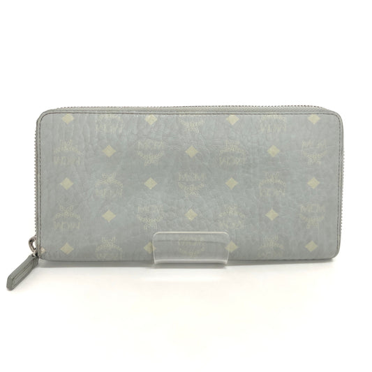【現状渡し品】【レディース】 MCM エムシーエム LARGE ZIP AROUND WALLET MXLAAVI01FP001 ヴィセトス ラウンドファスナー 長財布 181-260706-rs-11-fur カラー：ミスティグレー 万代Net店