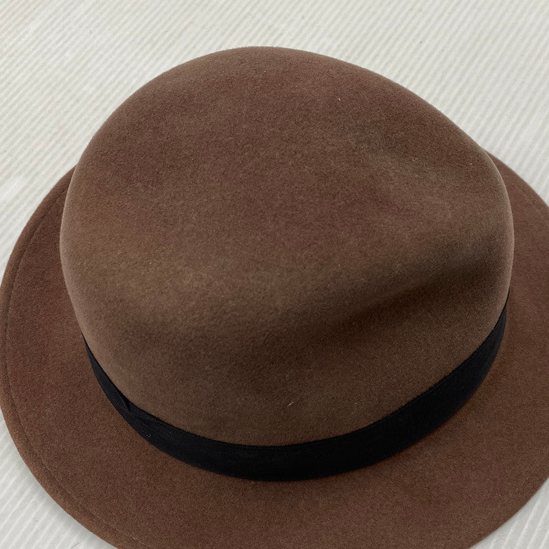 【現状渡し品】【メンズ/レディース】 WOOL FELT HAT ウール フェルト ハット 帽子 185-260122-kh-17-izu サイズ：M カラー：ブラウン 万代Net店