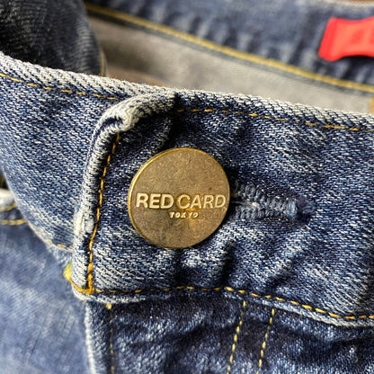 【中古品】【メンズ】 RED CARD レッドカード BEAMS別注 RHYTHM+ Z DENIM PANTS リズム プラス デニム パンツ ボトムス 156-261013-kh-04-izu サイズ：33 カラー：インディゴ 万代Net店