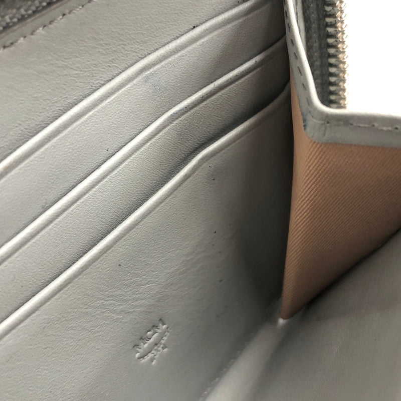 【現状渡し品】【レディース】 MCM エムシーエム LARGE ZIP AROUND WALLET MXLAAVI01FP001 ヴィセトス ラウンドファスナー 長財布 181-260706-rs-11-fur カラー：ミスティグレー 万代Net店