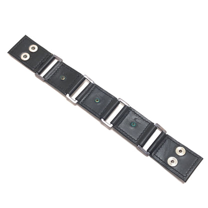 【中古品】【メンズ】 TSUNAIHAIYA ツナイハイヤ Cracasso Bracelet クラカッソ ブレスレット レザーブレスレット コンチョ アクセサリー 193-260929-rs-01-fur サイズ：L カラー：ブラック 万代Net店