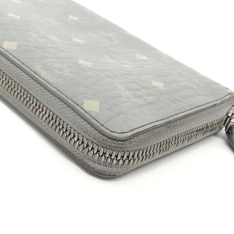 【現状渡し品】【レディース】 MCM エムシーエム LARGE ZIP AROUND WALLET MXLAAVI01FP001 ヴィセトス ラウンドファスナー 長財布 181-260706-rs-11-fur カラー：ミスティグレー 万代Net店