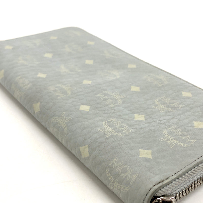 【現状渡し品】【レディース】 MCM エムシーエム LARGE ZIP AROUND WALLET MXLAAVI01FP001 ヴィセトス ラウンドファスナー 長財布 181-260706-rs-11-fur カラー：ミスティグレー 万代Net店