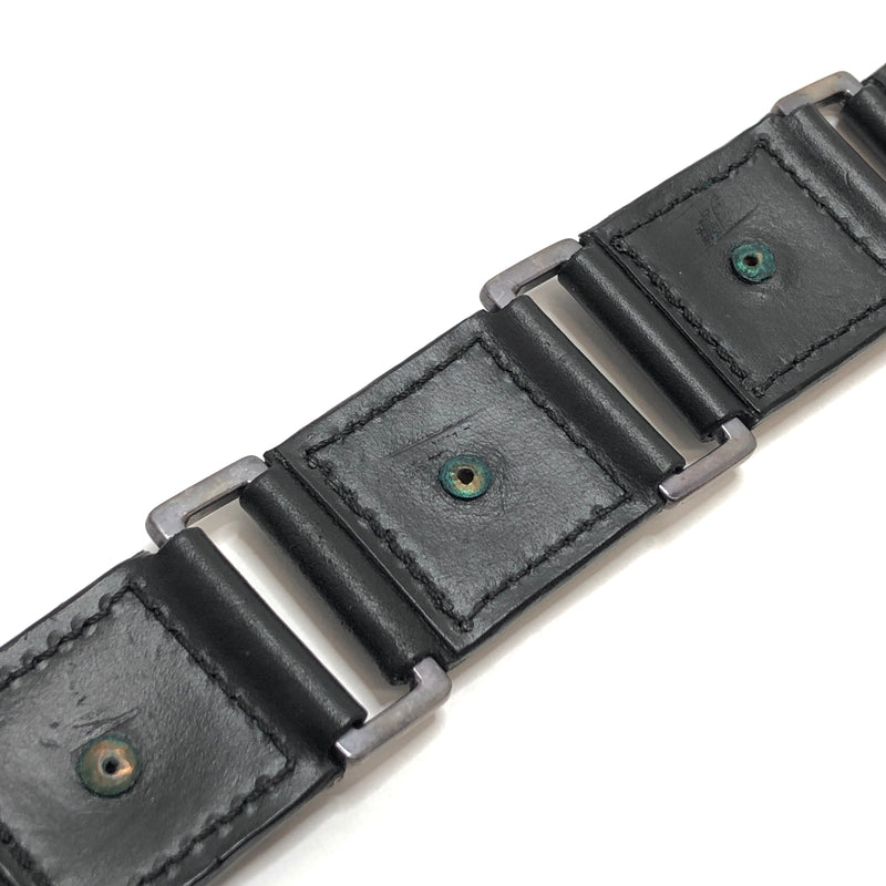 【中古品】【メンズ】 TSUNAIHAIYA ツナイハイヤ Cracasso Bracelet クラカッソ ブレスレット レザーブレスレット コンチョ アクセサリー 193-260929-rs-01-fur サイズ：L カラー：ブラック 万代Net店