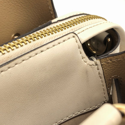 【中古品】【レディース】 MICHAEL KORS マイケルコース Reed Large Leather Belted Satchel 35S3G6RS3T ハンドバッグ 鞄 188-260706-rs-05-fur カラー：アイボリー 万代Net店