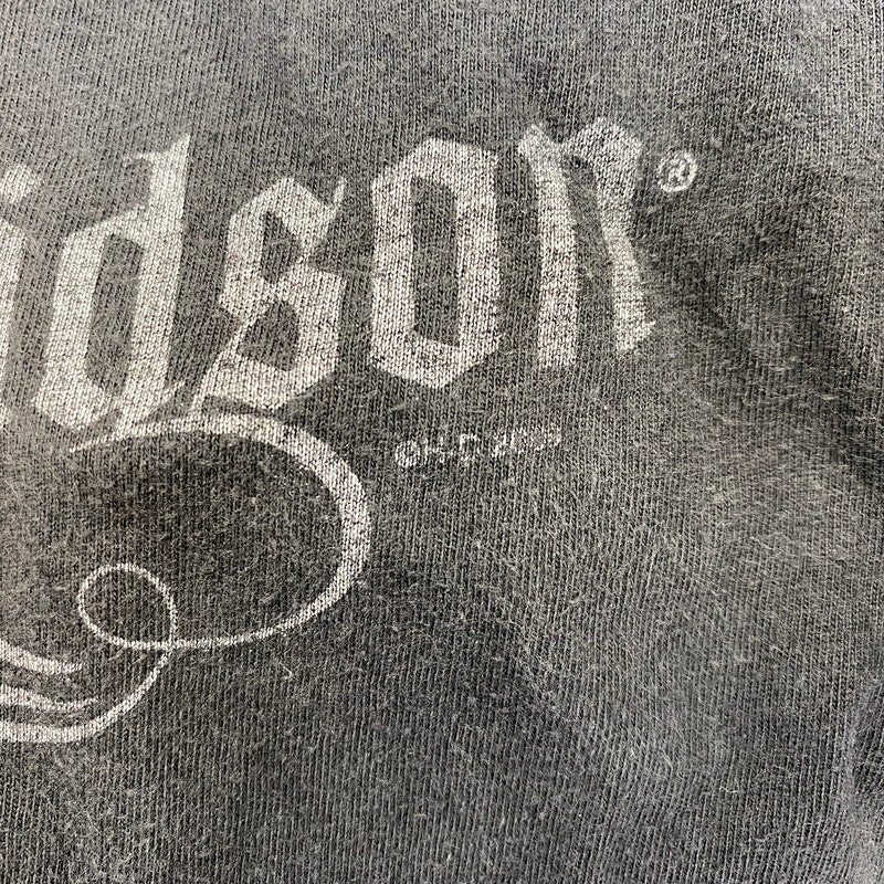 【中古品】【メンズ】 HARLEY-DAVIDSON ハーレーダビッドソン メキシコ製 c2009 00S BIG SKULL SS TEE ビッグ スカル ショートスリーブ Tシャツ トップス 半袖 146-260710-cs-12-izu サイズ：XL カラー：ブラック 万代Net店