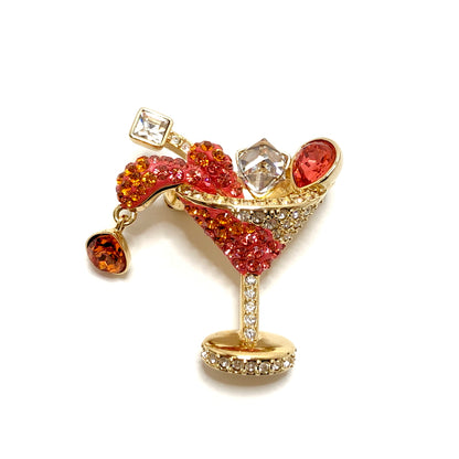 【中古品】【レディース】 SWAROVSKI スワロフスキー NO REGRETS BROOCH SET カクテル アイスクリーム バナナ ブローチ ３点セット アクセサリー 193-260929-rs-02-fur カラー：マルチカラー 万代Net店
