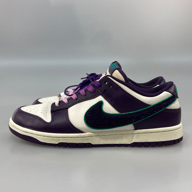 【中古品】【メンズ】 NIKE ナイキ DQ7683-100 DUNK LOW RETRO CHENILLE SWOOSH GRAND PURPLE スニーカー 本体のみ 160-260424-WA-03-iwa サイズ：29cm カラー：パープル グリーン ホワイト 万代Net店