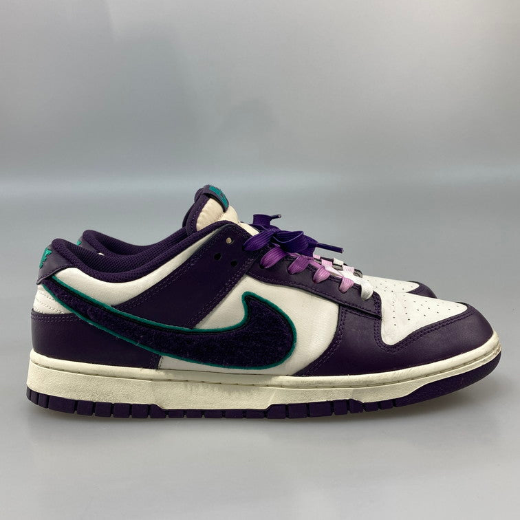 【中古品】【メンズ】 NIKE ナイキ DQ7683-100 DUNK LOW RETRO CHENILLE SWOOSH GRAND PURPLE スニーカー 本体のみ 160-260424-WA-03-iwa サイズ：29cm カラー：パープル グリーン ホワイト 万代Net店
