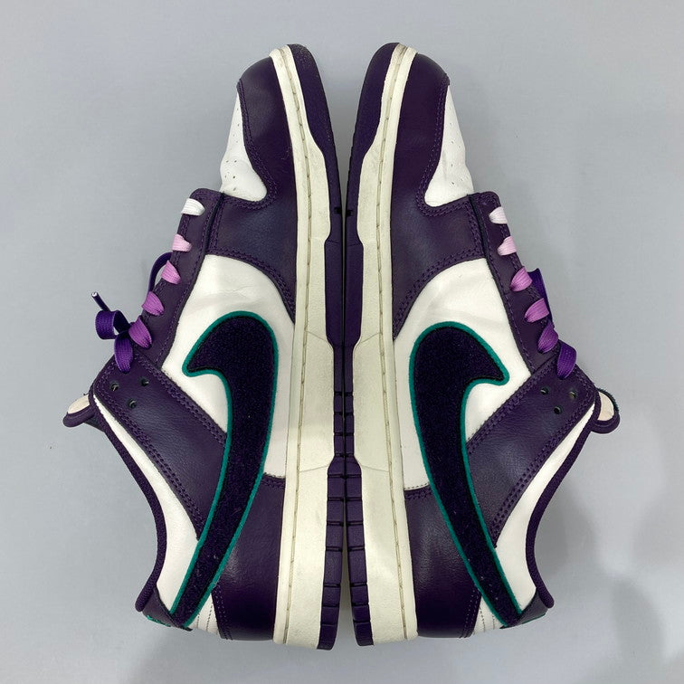 【中古品】【メンズ】 NIKE ナイキ DQ7683-100 DUNK LOW RETRO CHENILLE SWOOSH GRAND PURPLE スニーカー 本体のみ 160-260424-WA-03-iwa サイズ：29cm カラー：パープル グリーン ホワイト 万代Net店