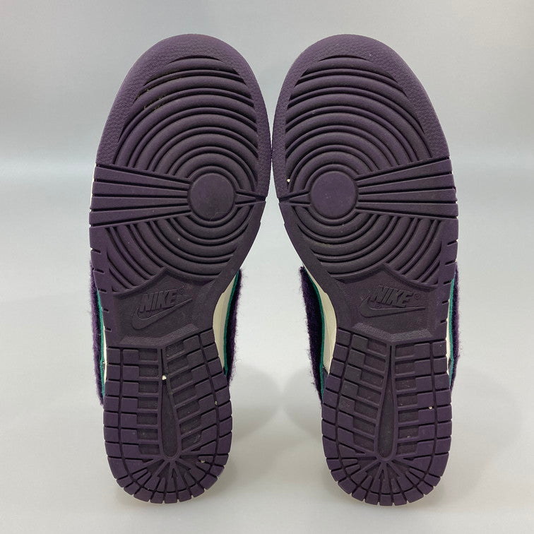 【中古品】【メンズ】 NIKE ナイキ DQ7683-100 DUNK LOW RETRO CHENILLE SWOOSH GRAND PURPLE スニーカー 本体のみ 160-260424-WA-03-iwa サイズ：29cm カラー：パープル グリーン ホワイト 万代Net店