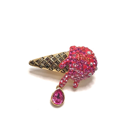 【中古品】【レディース】 SWAROVSKI スワロフスキー NO REGRETS BROOCH SET カクテル アイスクリーム バナナ ブローチ ３点セット アクセサリー 193-260929-rs-02-fur カラー：マルチカラー 万代Net店