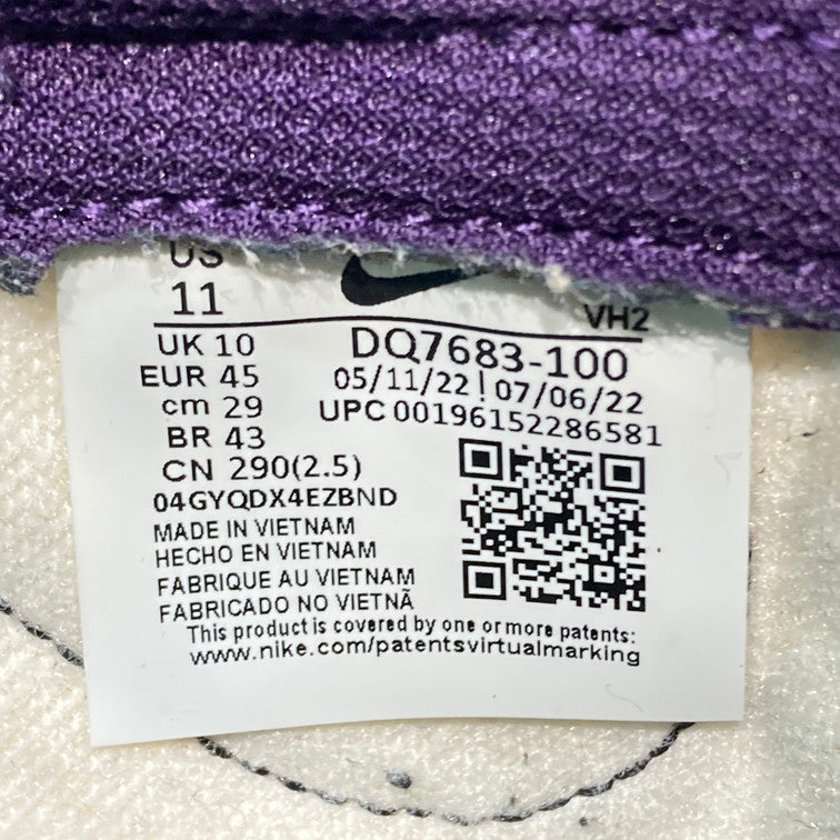 【中古品】【メンズ】 NIKE ナイキ DQ7683-100 DUNK LOW RETRO CHENILLE SWOOSH GRAND PURPLE スニーカー 本体のみ 160-260424-WA-03-iwa サイズ：29cm カラー：パープル グリーン ホワイト 万代Net店