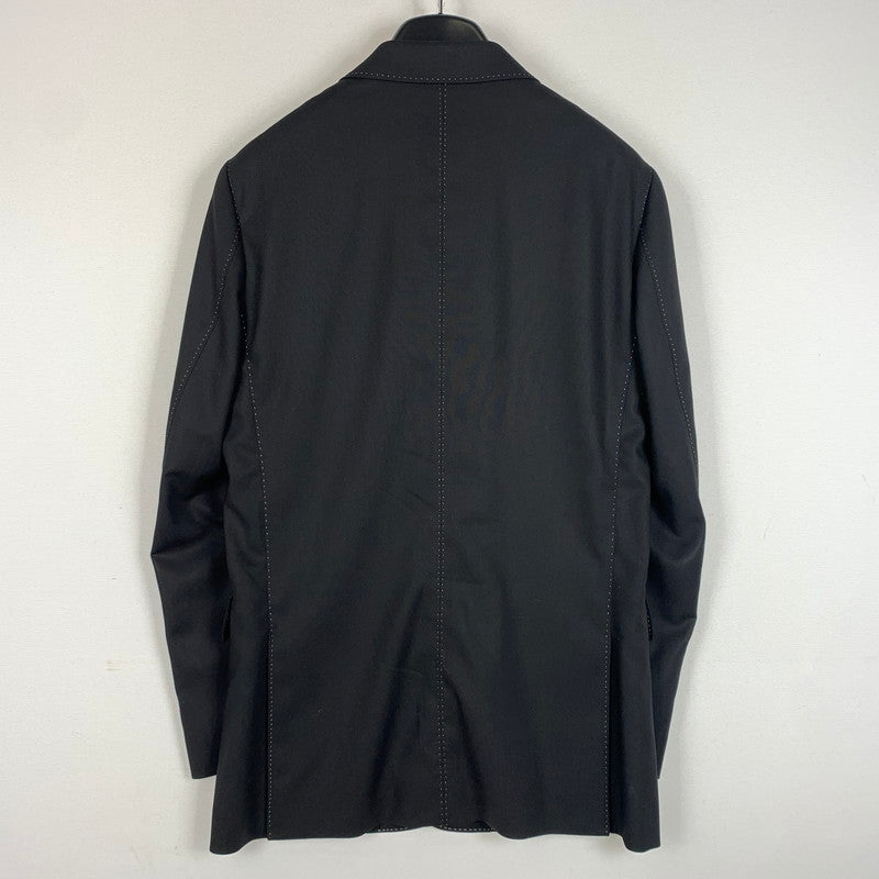 【現状渡し品】【メンズ】 Paul Smith ポールスミス 50TH 2PIECE SET PU SUIT 50周年 2ピース セットアップ スーツ トップス ボトムス ジャケット 141-260602-ko-23-tei サイズ：M カラー：ブラック 万代Net店