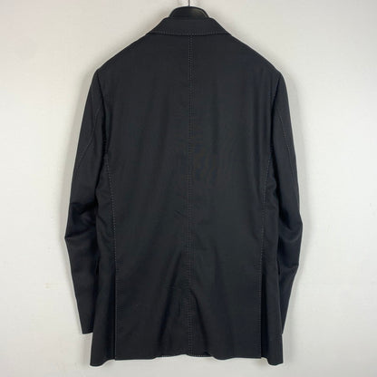 【現状渡し品】【メンズ】 Paul Smith ポールスミス 50TH 2PIECE SET PU SUIT 50周年 2ピース セットアップ スーツ トップス ボトムス ジャケット 141-260602-ko-23-tei サイズ：M カラー：ブラック 万代Net店