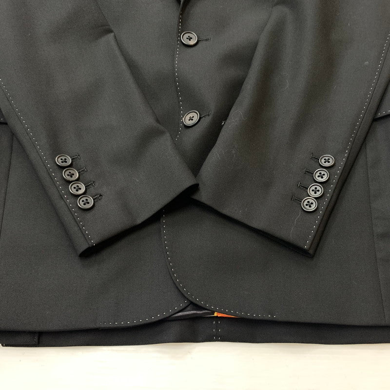 【現状渡し品】【メンズ】 Paul Smith ポールスミス 50TH 2PIECE SET PU SUIT 50周年 2ピース セットアップ スーツ トップス ボトムス ジャケット 141-260602-ko-23-tei サイズ：M カラー：ブラック 万代Net店