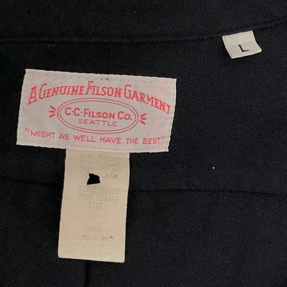 【中古品】【メンズ】 FILSON フィルソン 90S POCKET L/S SHIRT ポケット 長袖 シャツ トップス ヴィンテージ 146-260420-rs-02-fur サイズ：L カラー：ブラック・ネイビー系 万代Net店